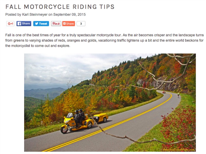 Best Fall Motorcycle Trips