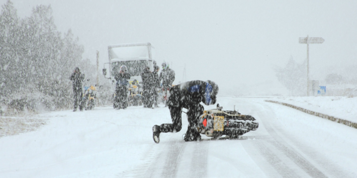 Tips for motorcycle riding in winter
